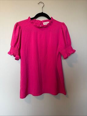 The Nines Hot Pink Blouse